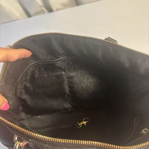 Michael‎ Kors Jesse Large Satchel Shoulder Bag Black Pebble Leather Purse thumbnail 9