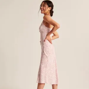 Abercrombie & Fitch Twist Front Slip Midi Dress Size XS thumbnail 3