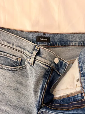 Express Straight Leg Jeans Acid Wash thumbnail 2