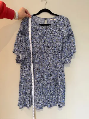 Miami by Francesca’s Blue Floral Flowy Mini Dress thumbnail 4