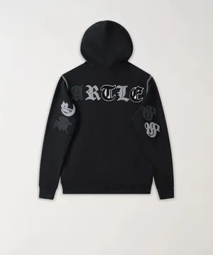 Reason Brand Heartless Chenille Patch Graphic Hoodie - Black thumbnail 2