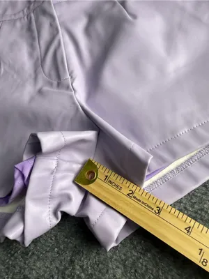TCEC Women’s Smqll Lilac High-Waist pleather lined Shorts thumbnail 3