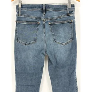 Madewell Mid-Rise Kick Out Jeans Womens 28 Blue Crop Flare Bootcut Denim thumbnail 5