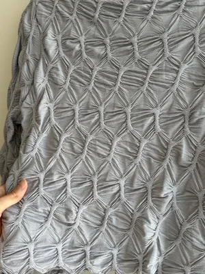 See You Monday Honeycomb Stretch Long Sleeve Top, Light Grey, Size Large thumbnail 15