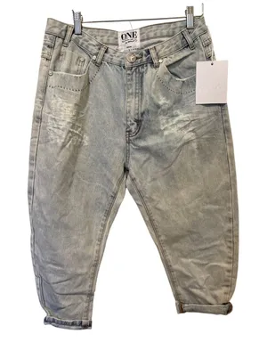 NWT One Teaspoon Sz 26 Blue Ash Eagles Slouchy Low Waist Dropped Crotch Jeans thumbnail 1
