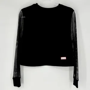 Hunter x Target Mesh Sleeves‎ Pullover Sweatshirt Black Size XS thumbnail 2