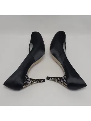 Madden Girl Getta Rhinestone Embellished Heel Pump Shoe Size 7 Black thumbnail 10