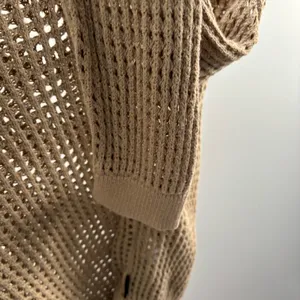 Calvin Klein Jeans Cotton Open-Stitch Tan Sweater thumbnail 5