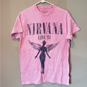 Nirvana Pink Graphic Tee for Women Size M thumbnail 3