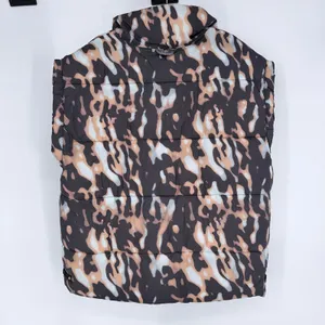 Free People FP Movement In A Bubble Puffer Vest Tortoise Shell Womens Large thumbnail 2