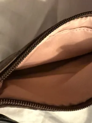 Coach Brown and Black Signature Canvas Wristlet thumbnail 3