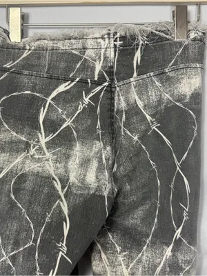 Urban Outfitters Women’s Gray Marble-Print Low-Rise Jeans thumbnail 3