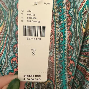 Anthropologie Tiny Size-S Flowy Midi Dress Handkerchief Hem‎ Lounge Sleep thumbnail 11