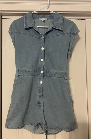 Cloud Ten Denim romper thumbnail 1