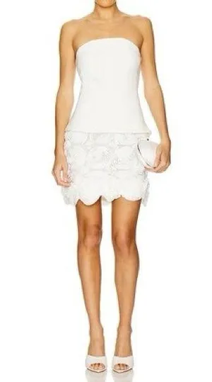 ELLIATT Selena Mini Dress in Ivory thumbnail 1