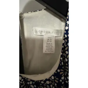 London Times Navy Blue Geometric Medallion Print Sleeveless Maxi Dress Size 8 thumbnail 2