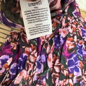 Terra &‎ Sky Purple Floral Midi Dress Size 1X thumbnail 10