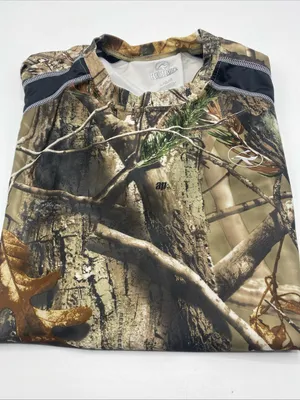 Real Tree Camouflage Short Sleeve Hunting T Shirt Red Head Large Women Outdoor thumbnail 7