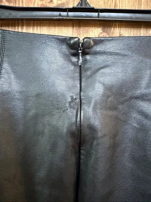 Nicholas Black Faux Leather Cargo Midi Skirt Size US 0 Side Slit (9268) thumbnail 5