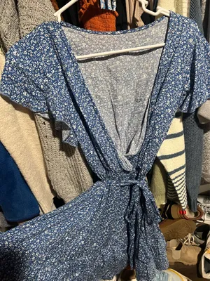 blue floral dress thumbnail 3