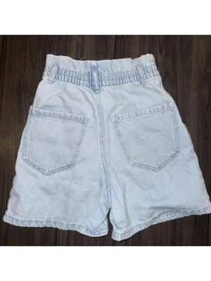 Zara high-waisted denim shorts thumbnail 5