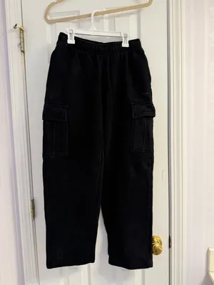 Aritzia TNA Cozy Sweatfleece Mega Cargo™ Sweatpant in black Size XS thumbnail 2