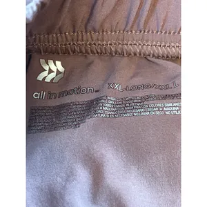 All in Motion Stretch Woven Scrub Pants Women XXL Long Brown Mauve High Rise thumbnail 10