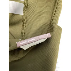 CALIA Womens Essential High-Rise Ribbed Legging Dark Khaki Olive Small WAX62 NWT thumbnail 7