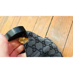 GUCCI Fall 2002 Tom Ford Classic Black Monogrammed GG Canvas Wood Handle Doctor thumbnail 8