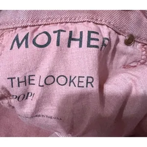 MOTHER The Looker Pop! Skinny Jeans Pink Size 26 thumbnail 6