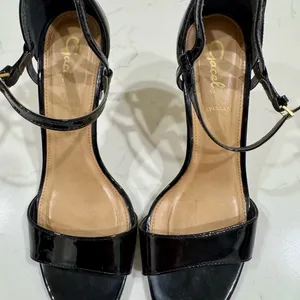Chic Black Strappy Heels by Gacel in size 36 thumbnail 2