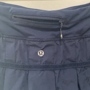 Lululemon Run Pacesetter Tiered Ruffle Skort Shorts navy thumbnail 2