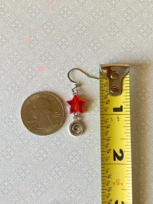 Handmade star & swirl dangle earrings⭐️❤️ thumbnail 11