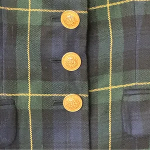 Embassy Row 2P VTG pure wool Plaid Tartan oxford timeless blazer thumbnail 10