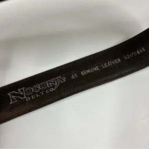 Nocona | Vintage Western Brown Leather Belt 46 thumbnail 5