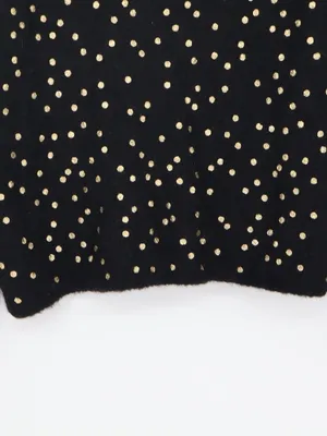 Sézane Lizy Cardigan Black Gold Metallic Dot Mohair Wool Blend Sweater Small thumbnail 13