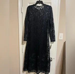 A New Day Black Lace Dress thumbnail 2