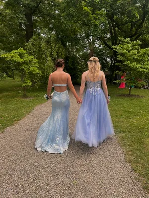 Jovani Light Blue Prom Dress thumbnail 2