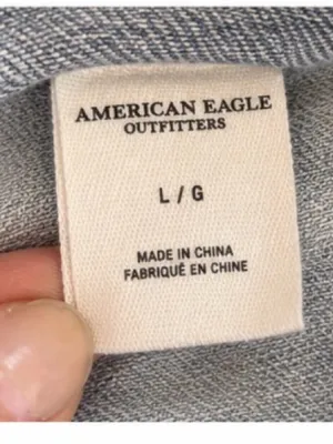American Eagle Denim & Knit Hooded Jacket – Large fits like small / medium thumbnail 4