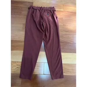 Athleta Paperbag Waist Pants‎ Womens Brown Tapered Belted Cargo Size 4 thumbnail 2