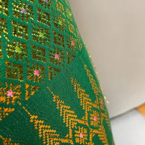 Origami Dress Formal Green Gold Mermaidcore Pointed Neckline‎ Sleeveless Women thumbnail 9