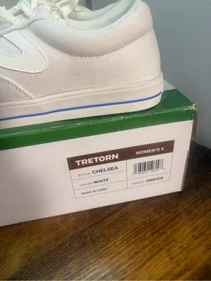 Tretorn White Chelsea Sneakers Size 9 thumbnail 5