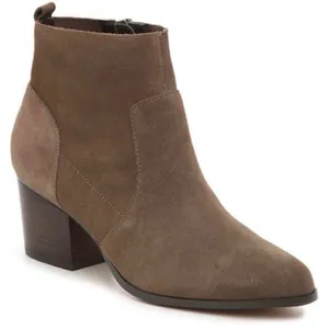 Crown Vintage Saleen suede heeled booties brown size 7 thumbnail 1