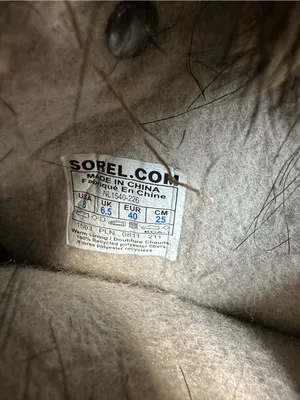 Sorel Joan of Arctic Waterproof Lace Up Boot Womens 8 Suede Tan Black thumbnail 5