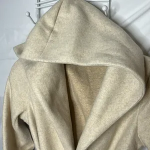 Love Tree Women's Cream Hooded Tie Waist Jacket | Size: M thumbnail 3