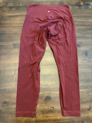 Lululemon Align Leggings Women’s 10 High Rise Pant 25” Red Maroon thumbnail 3