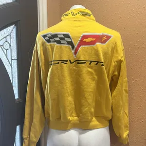 Gm yellow collared pullover sweatshirt Gold Size L thumbnail 4