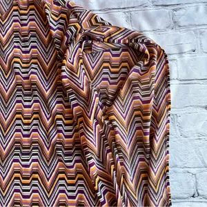 Dana Buchman Geometric Cowl Sleeve Tunic Top Blouse Retro Disco XL Print Gold thumbnail 9