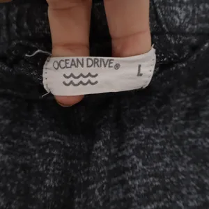 Ocean Drive Womens Large Charcoal Grey Space Dye Long Beach Island Lounge Shorts thumbnail 3