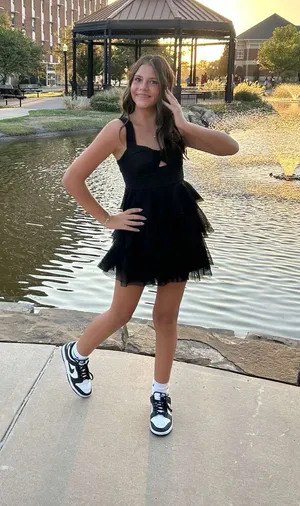 Black Sparkle Hoco Dress Size XS thumbnail 1